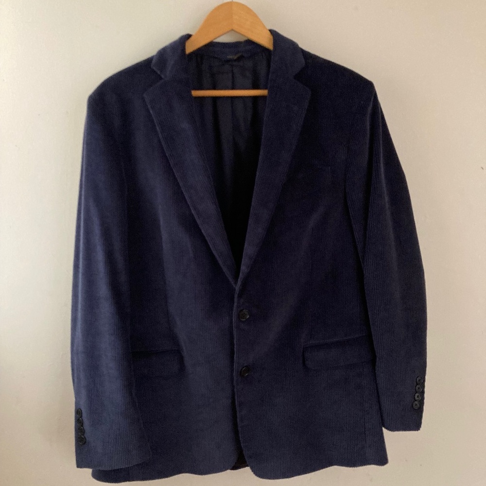 Brooks Brothers Navy men’s corduroy blazer 42R Regent Fit